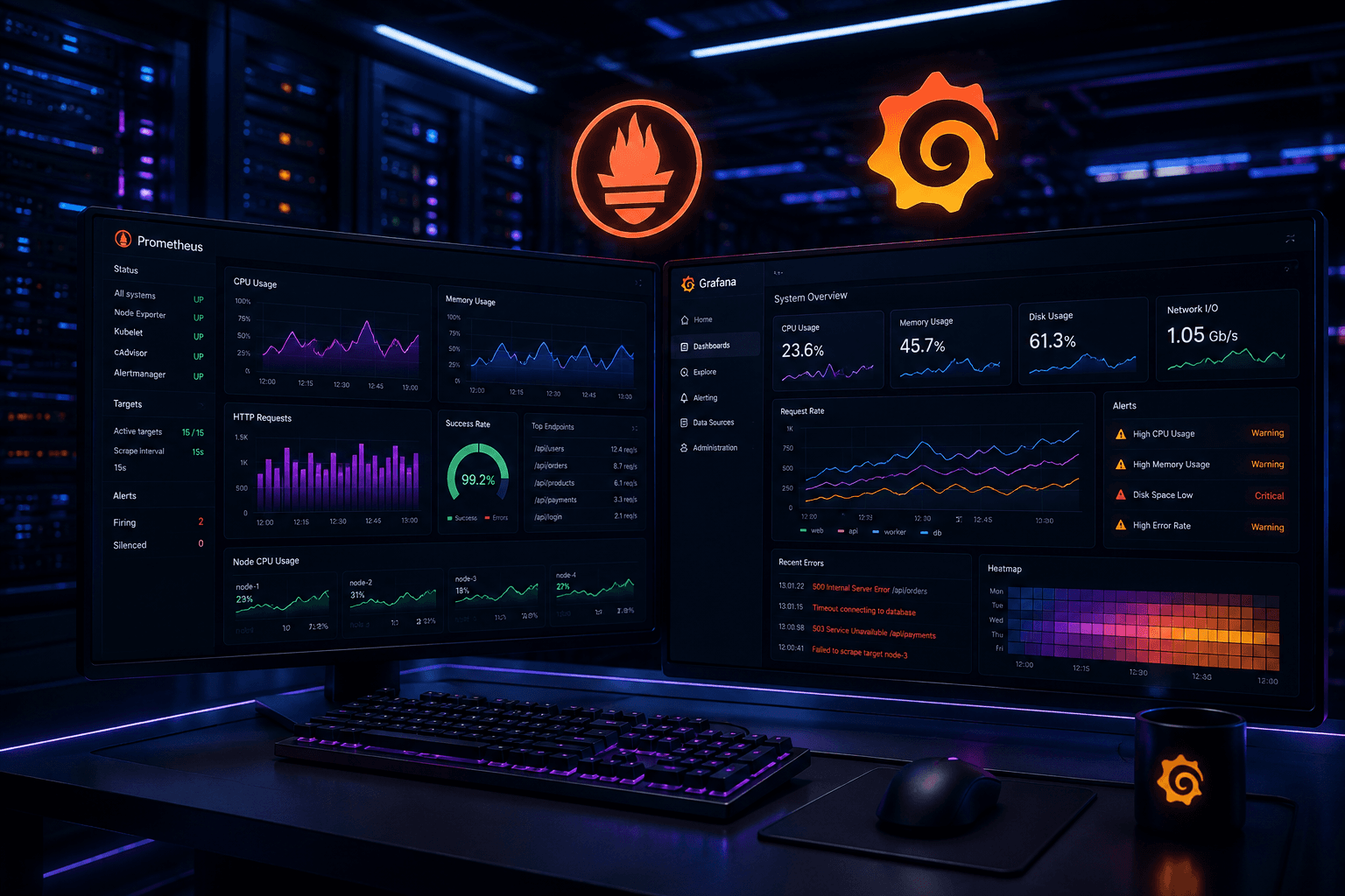 Complete Monitoring Stack: Grafana + Prometheus Setup